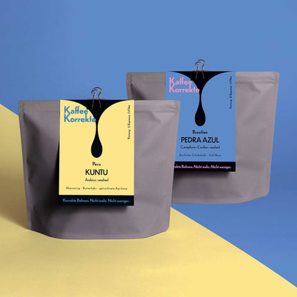 PROBIERPAKET Espresso: KUNTU + PEDRA AZUL