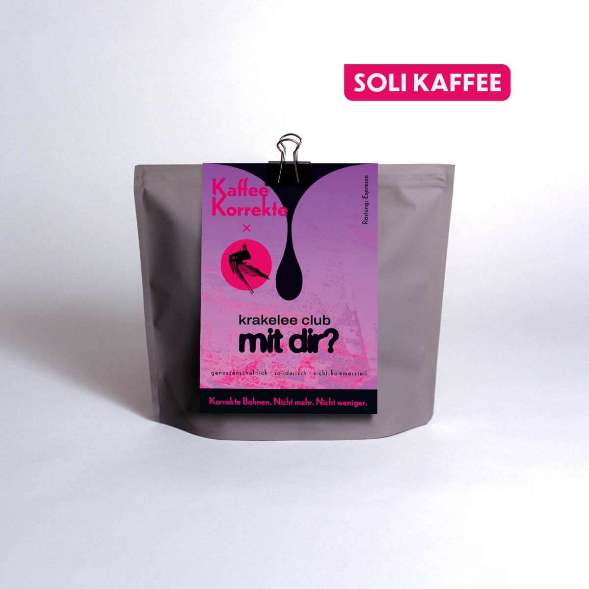 SOLIKAFFEE : krakelee club mit dir? - Espresso Blend - Kaffee Korrekte